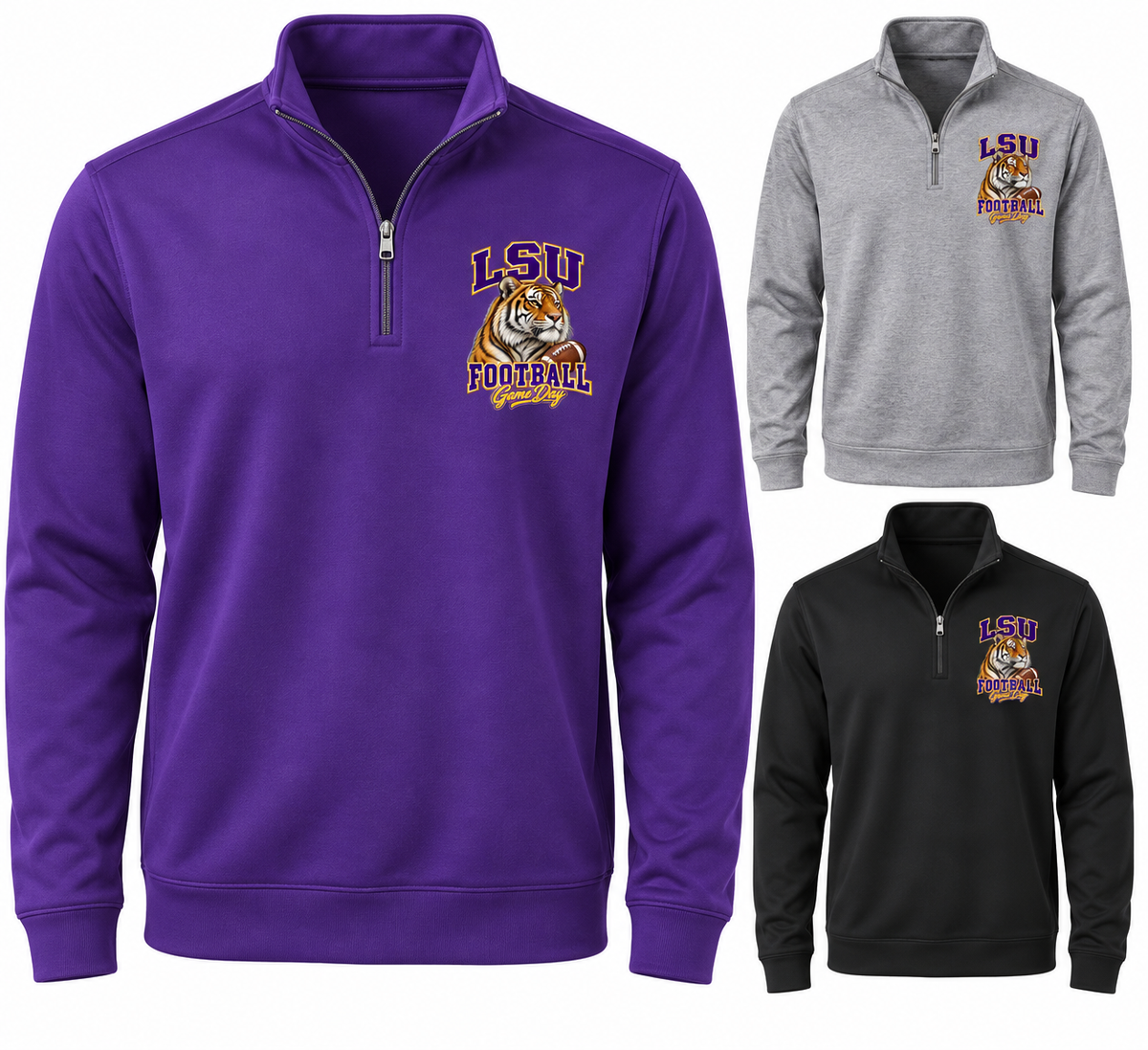 LSU Left-Chest Quarter-Zip Pullover — product thumbnail