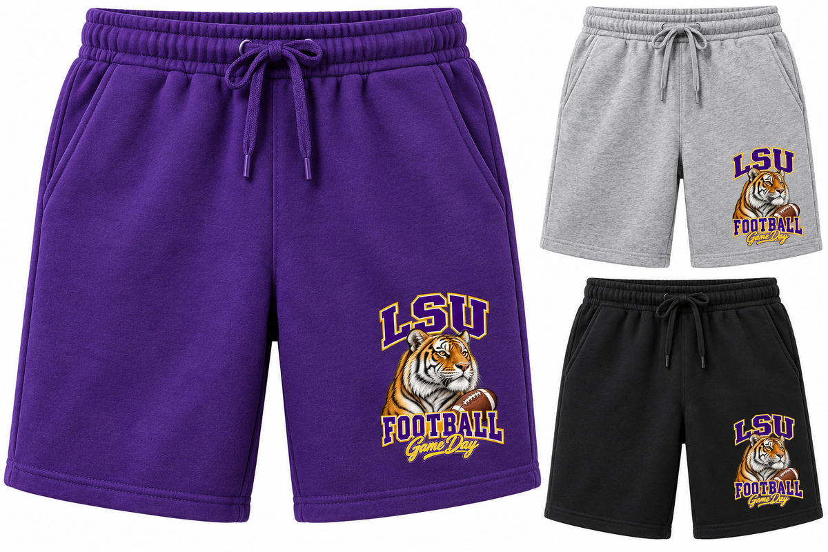 LSU Mascot Fleece Shorts — product thumbnail