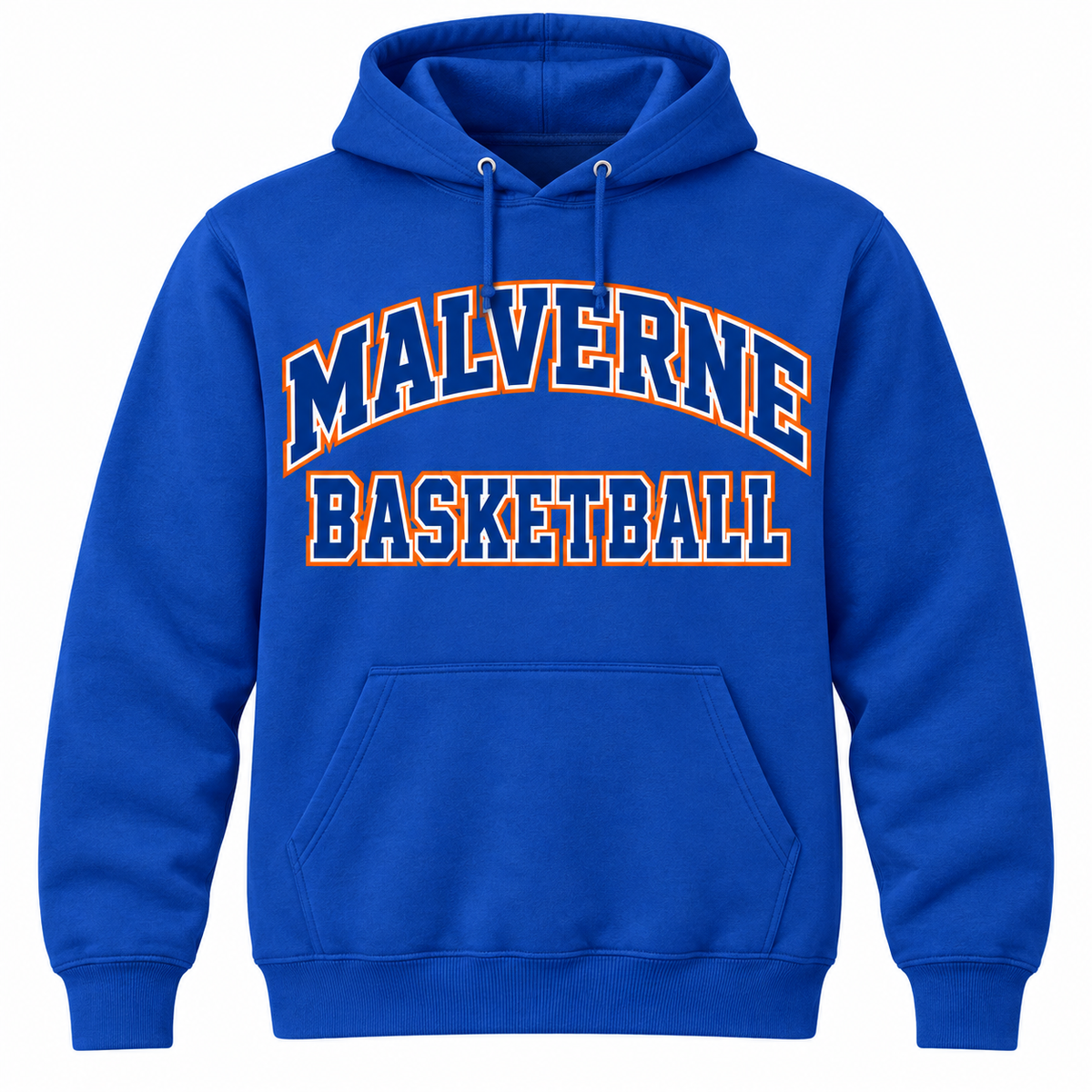 Malverne Basketball Varsity Hoodie in Royal Blue