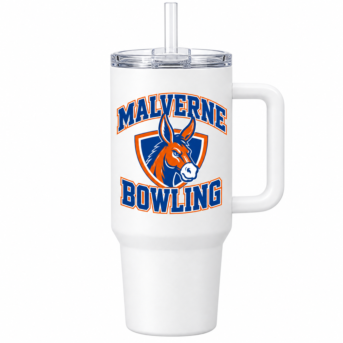 Malverne Bowling Handled Tumbler in White