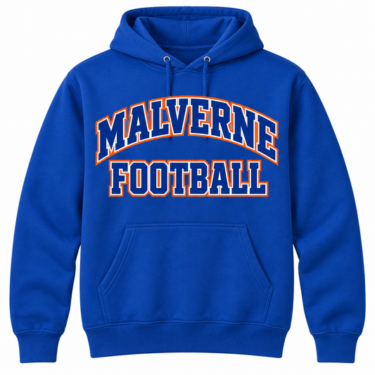 Malverne Football Varsity Hoodie in Royal Blue