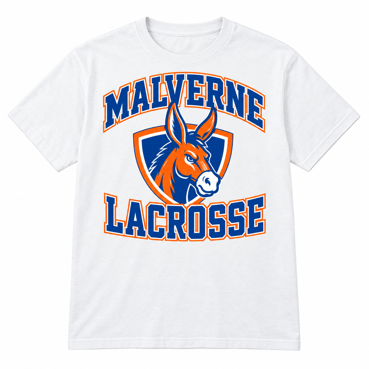 Malverne Lacrosse Varsity Tee in White