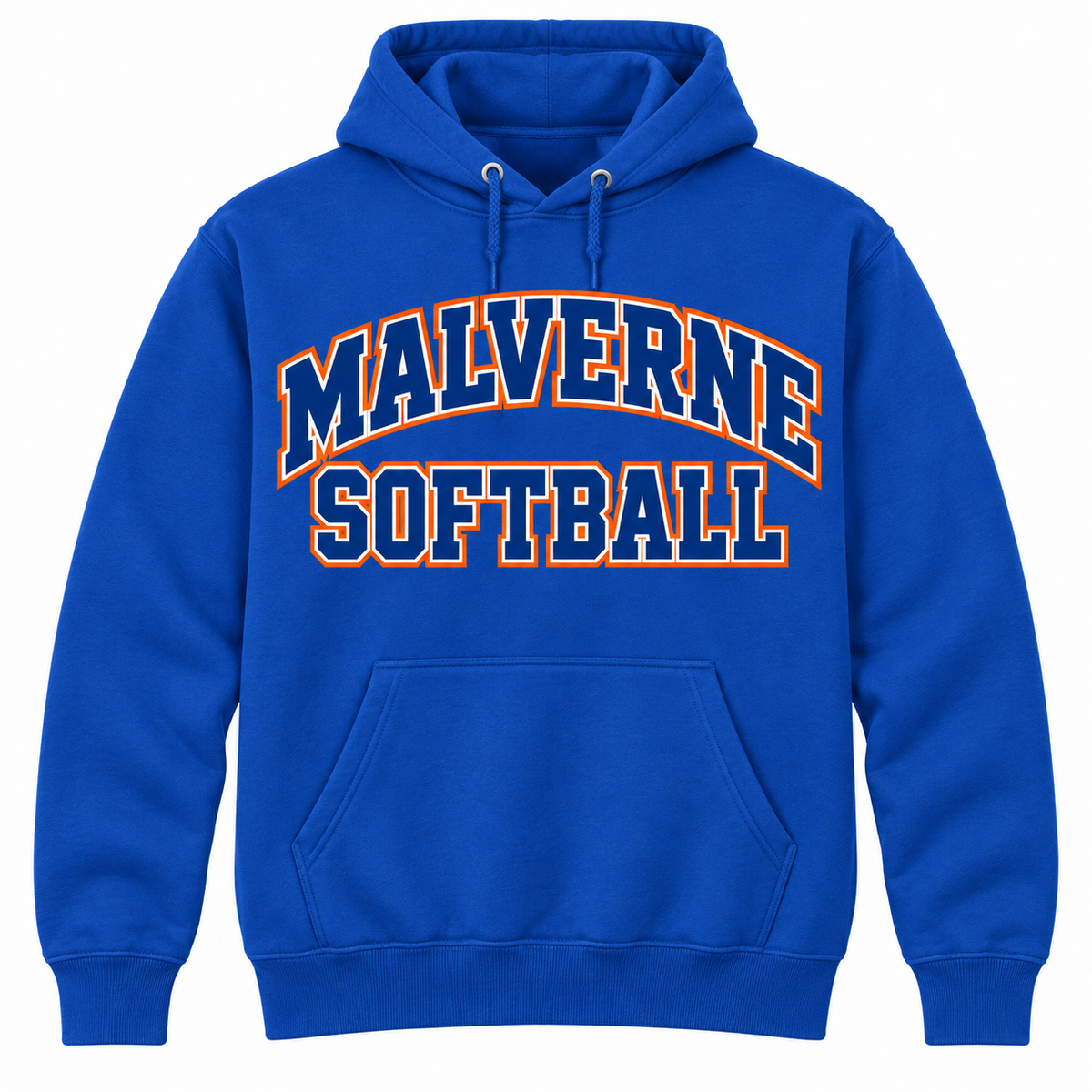 Malverne Softball Varsity Hoodie in Royal Blue