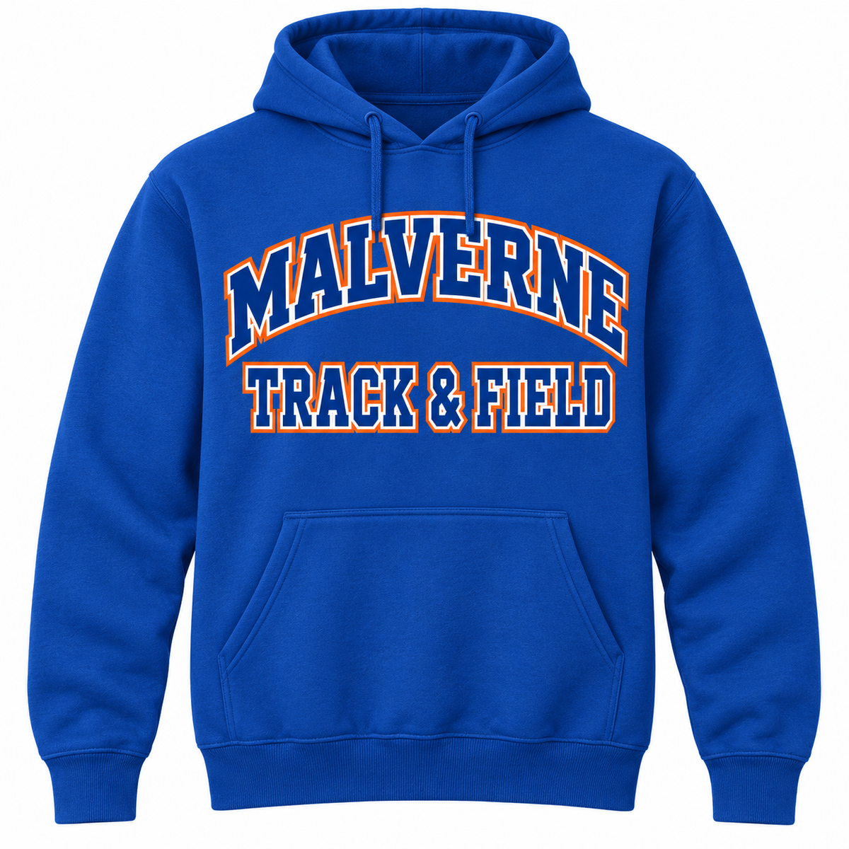 Malverne Track & Field Varsity Hoodie in Royal Blue