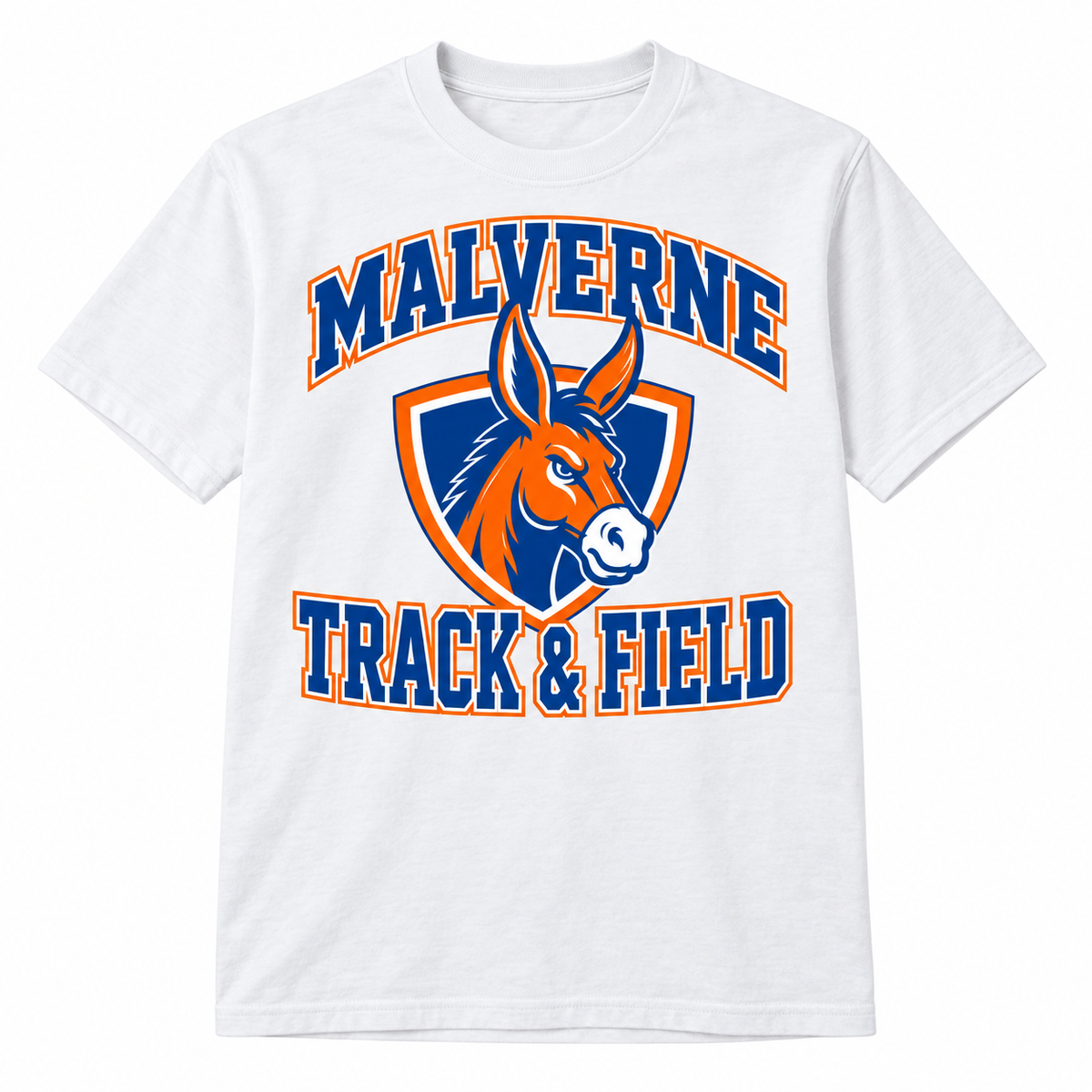 Malverne Track & Field Varsity Tee in White