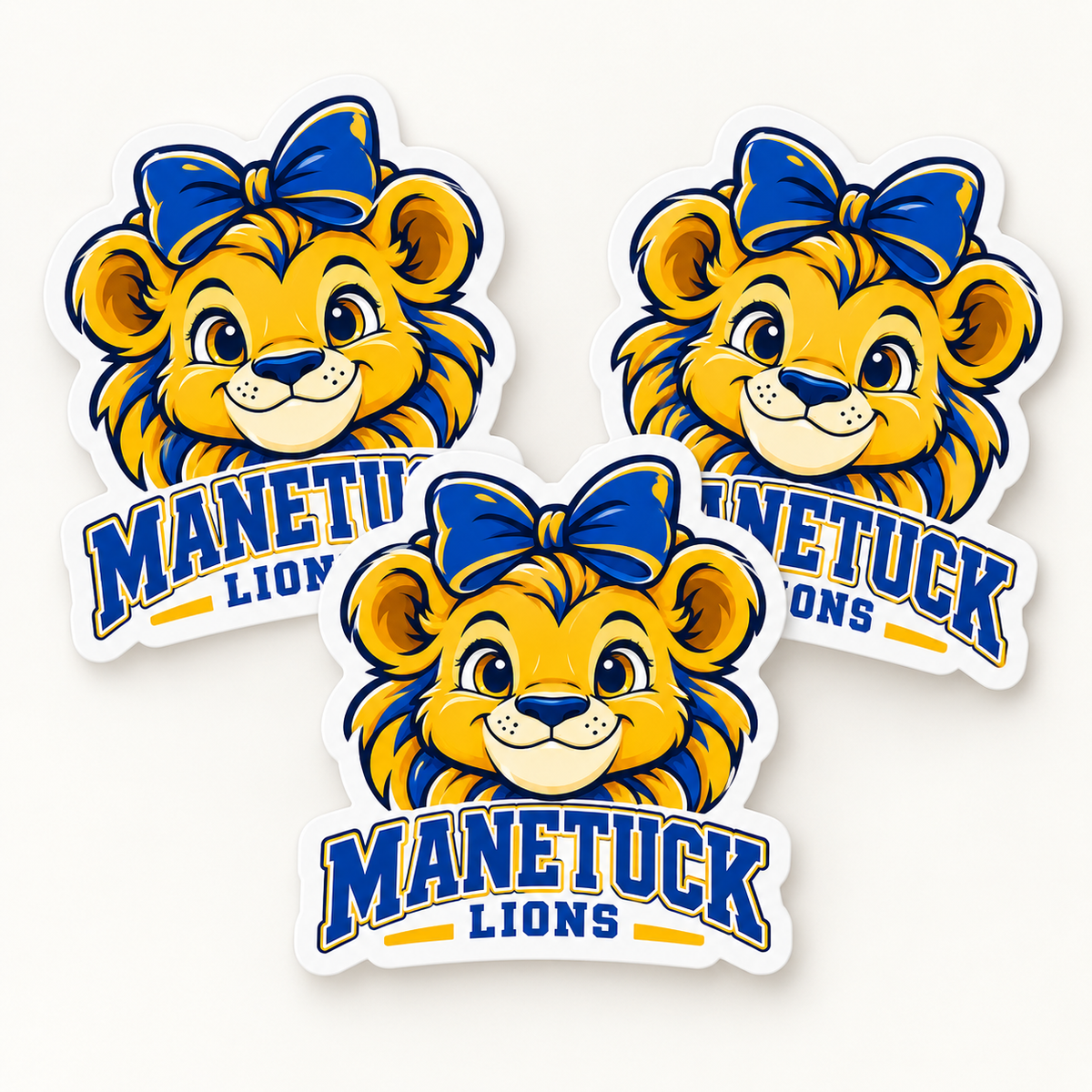 Manetuck Little Lions Die-Cut Stickers — 3-Pack — sticker pack