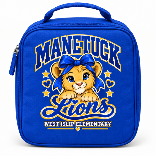 Manetuck Little Lions Lunch Box — Royal Blue
