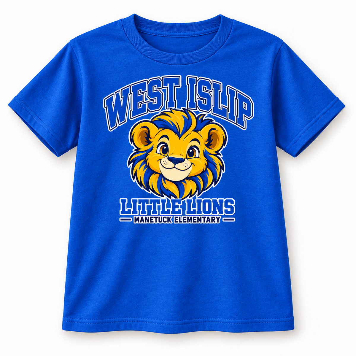 Manetuck Little Lions youth tee in Royal