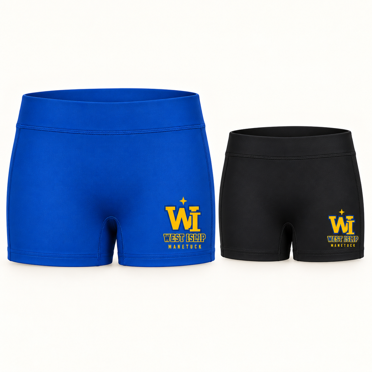 Manetuck Women's Varsity Fit 2.5-Inch Training Shorts — Royal, Black