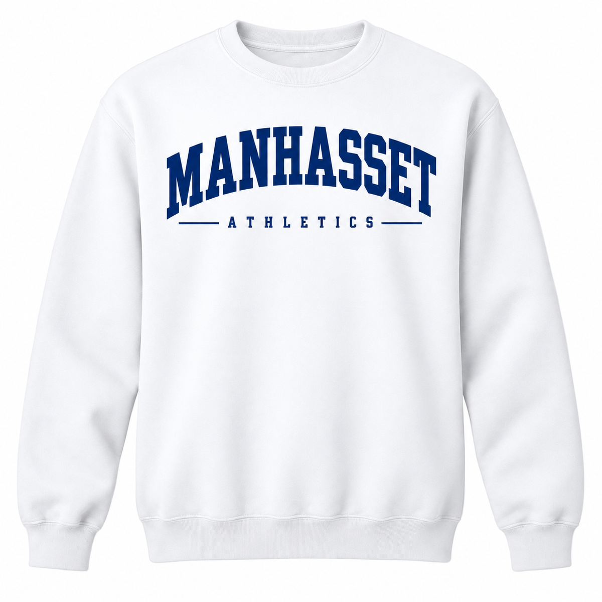 Manhasset Collegiate Athletics Unisex Crewneck — White