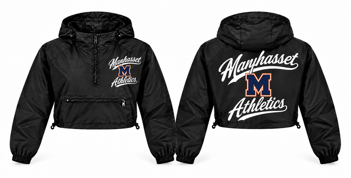 Manhasset Athletics windbreaker front and back