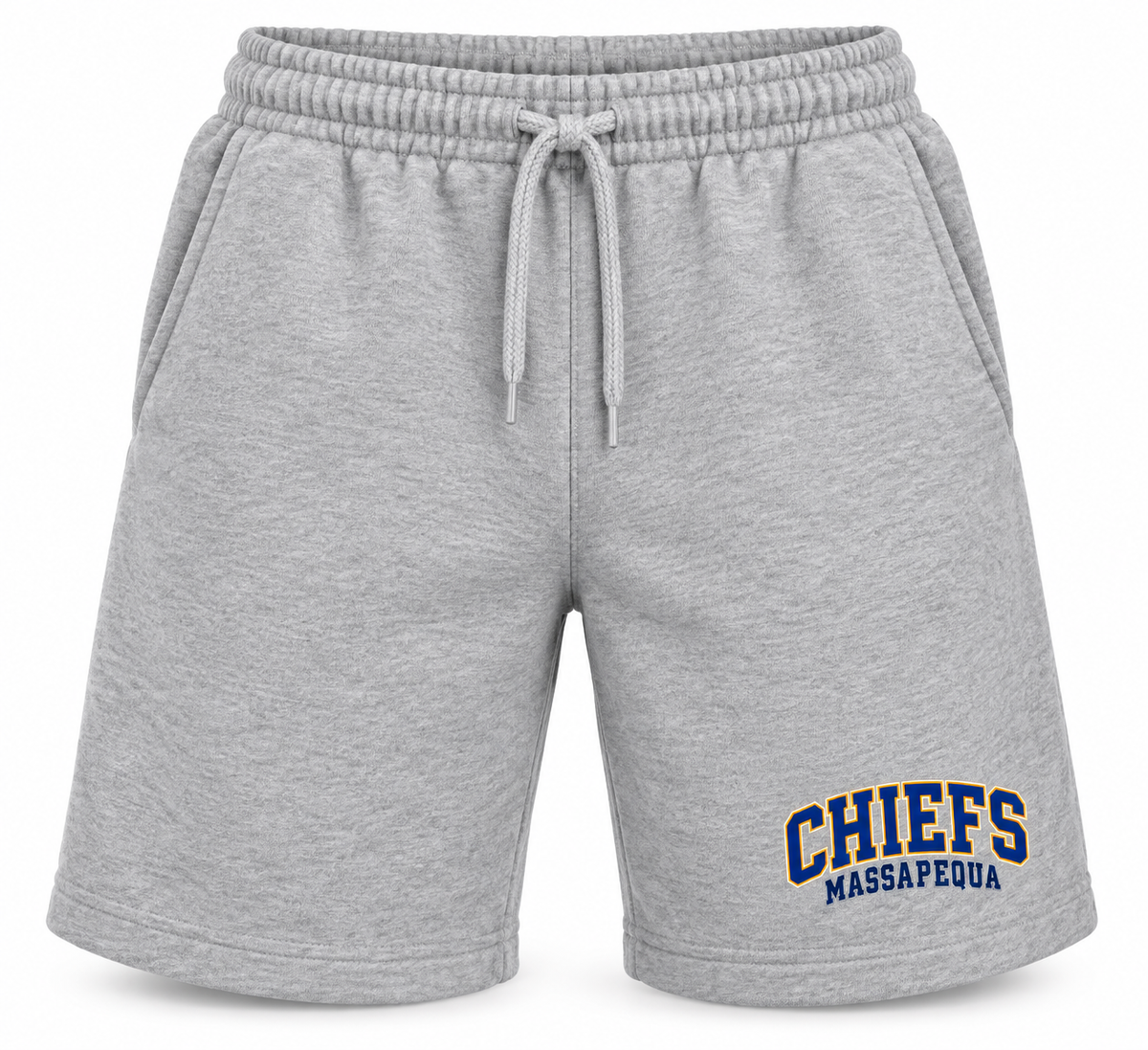 Massapequa Chiefs Wordmark Fleece Shorts — Sport Gray