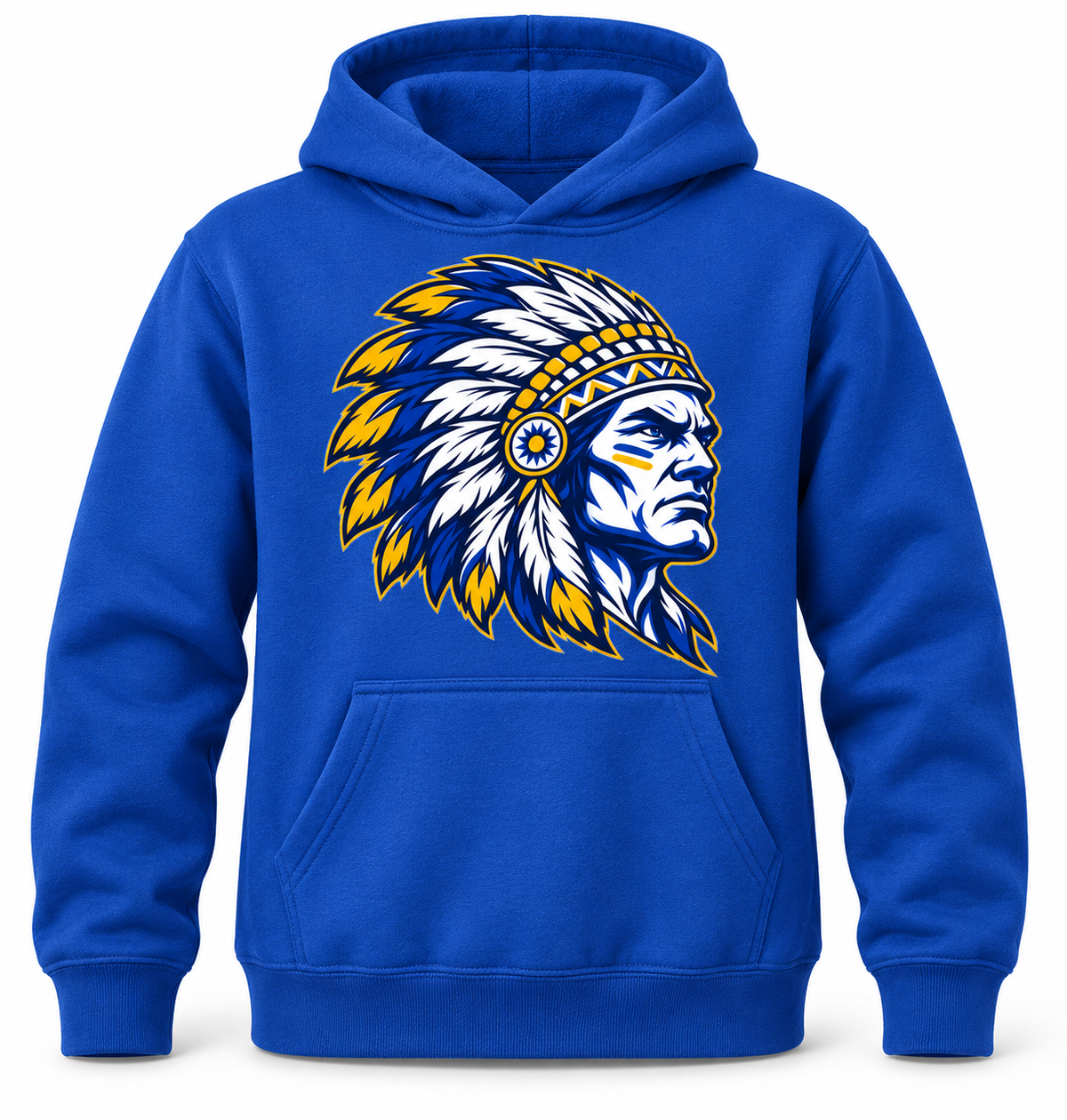 Massapequa Chiefs Youth Intensity Chief Hoodie — Royal Blue