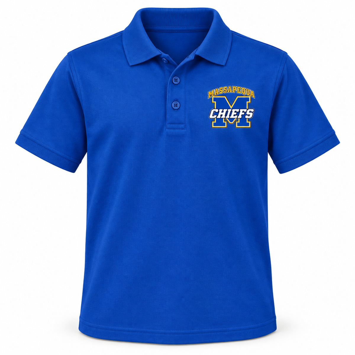 Massapequa Chiefs Youth Varsity M Polo — Royal Blue