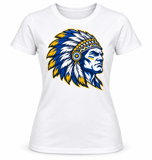 Massapequa Chiefs Women's Intensity Chief Fitted Tee — White