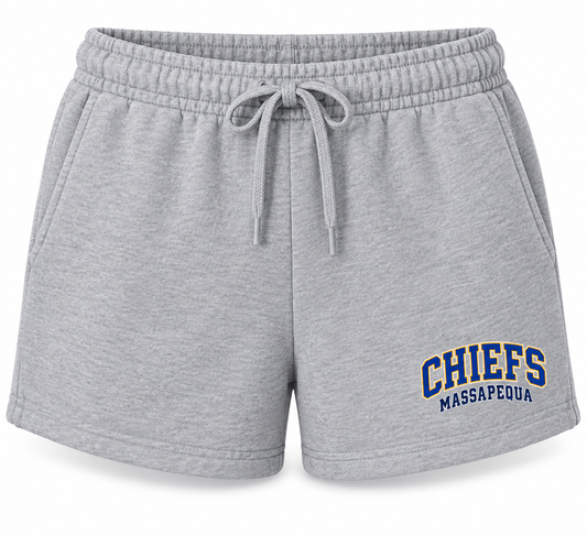 Massapequa Women's Chiefs Lounge Shorts — Sport Gray