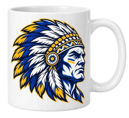 Massapequa Chiefs Intensity Chief 11 oz Mug — White