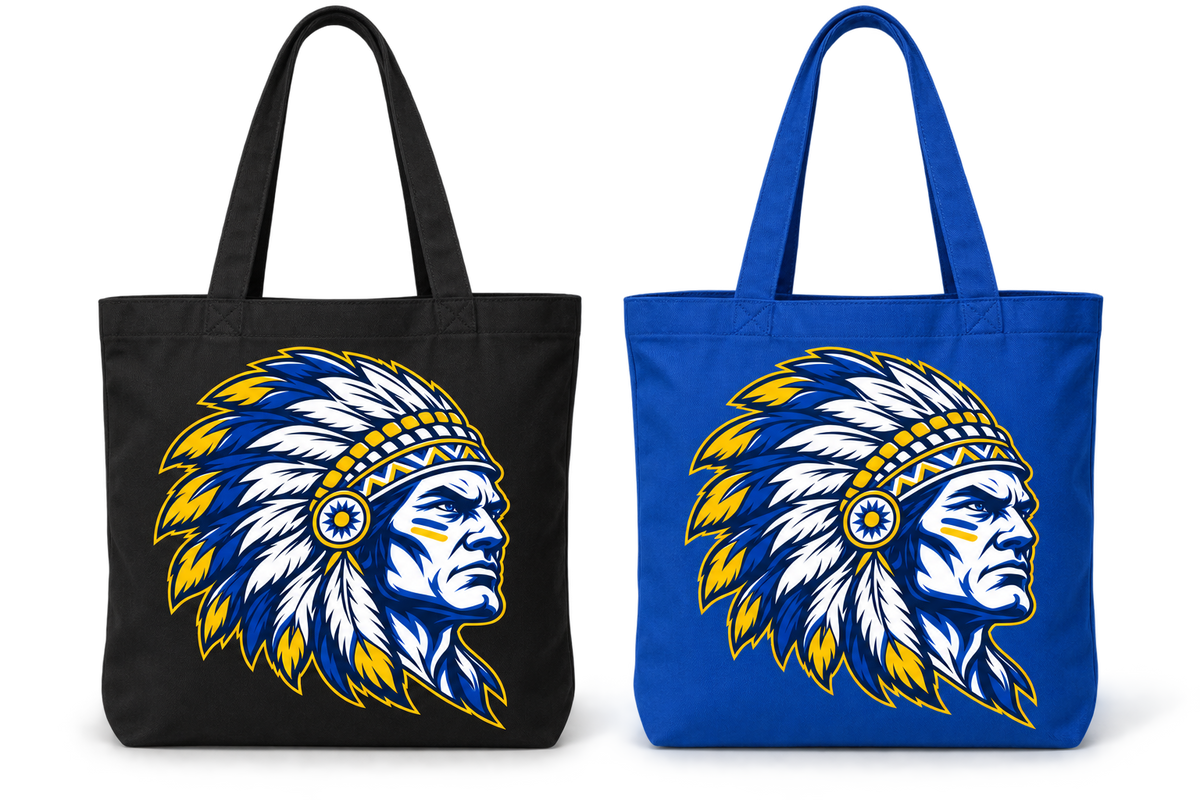 Massapequa Chiefs Intensity Chief Tote Bag — Black, Royal Blue