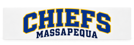Massapequa Chiefs Bumper Sticker — White