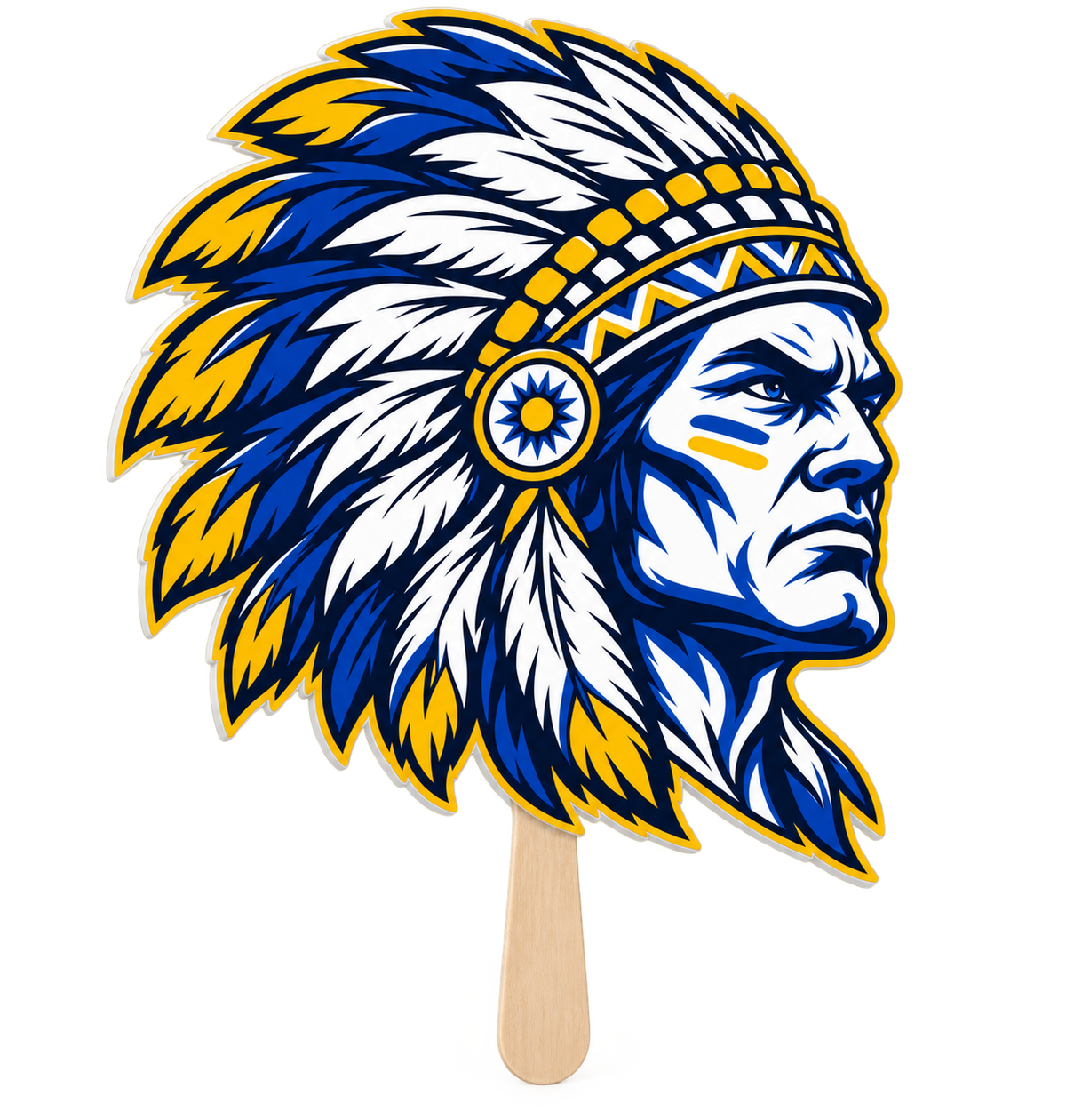 Massapequa Chiefs Intensity Chief Fan Cutout — detail view