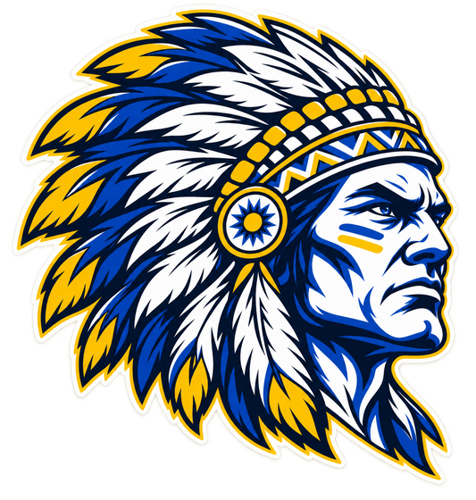Massapequa Chiefs Intensity Chief Car Magnet — Full Color