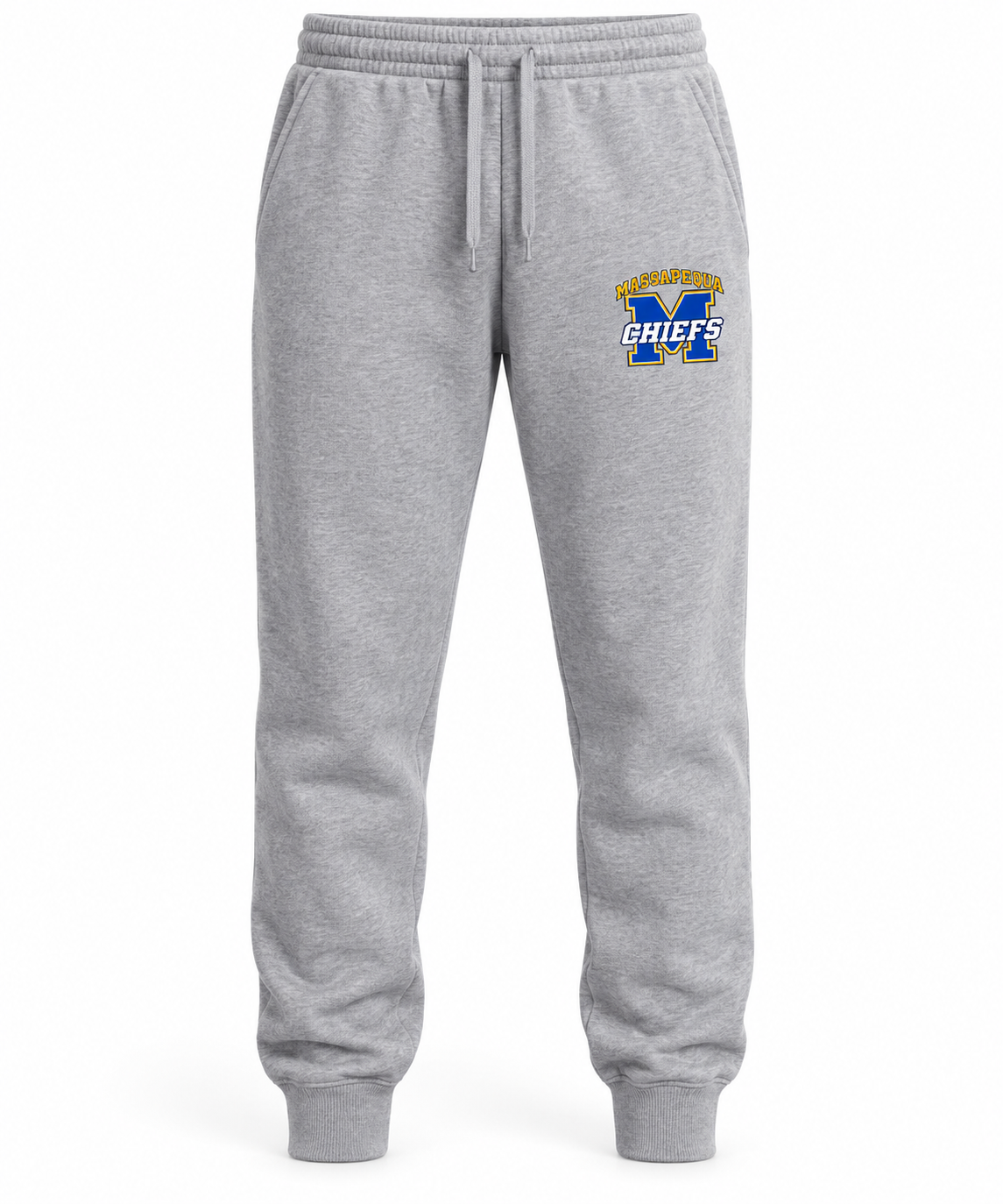Massapequa Chiefs Varsity M Fleece Joggers — Sport Gray