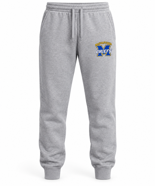 Massapequa Chiefs Varsity M Fleece Joggers — Sport Gray