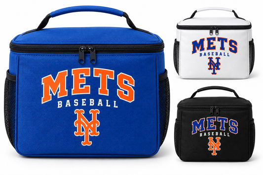 New York Mets Baseball Original Insulated Lunch Bag — Royal Blue, White, Black