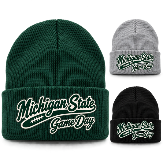 Michigan State Game Day Script Cuffed Beanie — product thumbnail