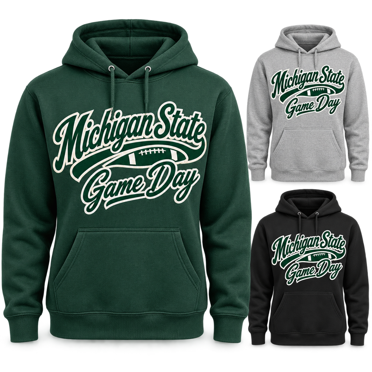 Michigan State Game Day Script Pullover Hoodie — product thumbnail