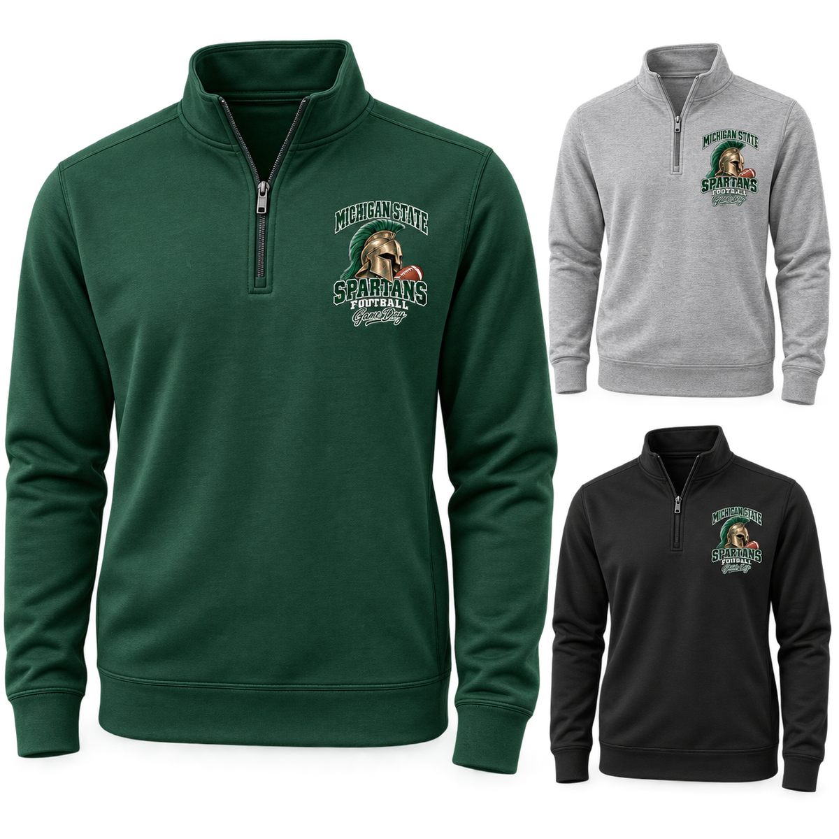 Michigan State Left-Chest Quarter-Zip Pullover — product thumbnail