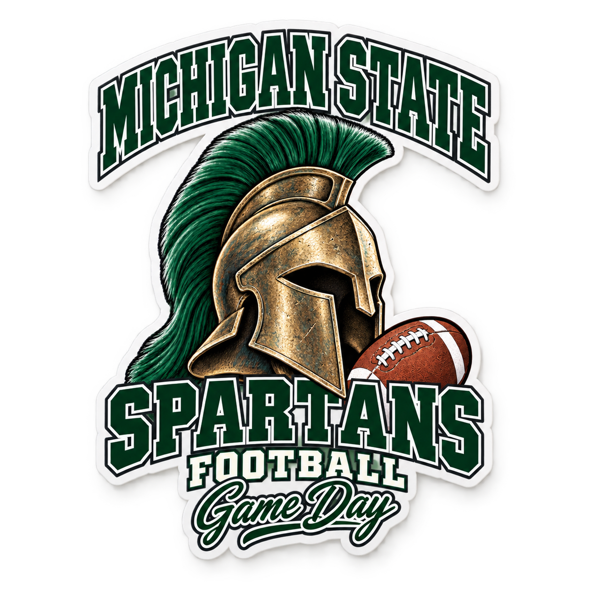 Michigan State Mascot Die-Cut Sticker — product thumbnail