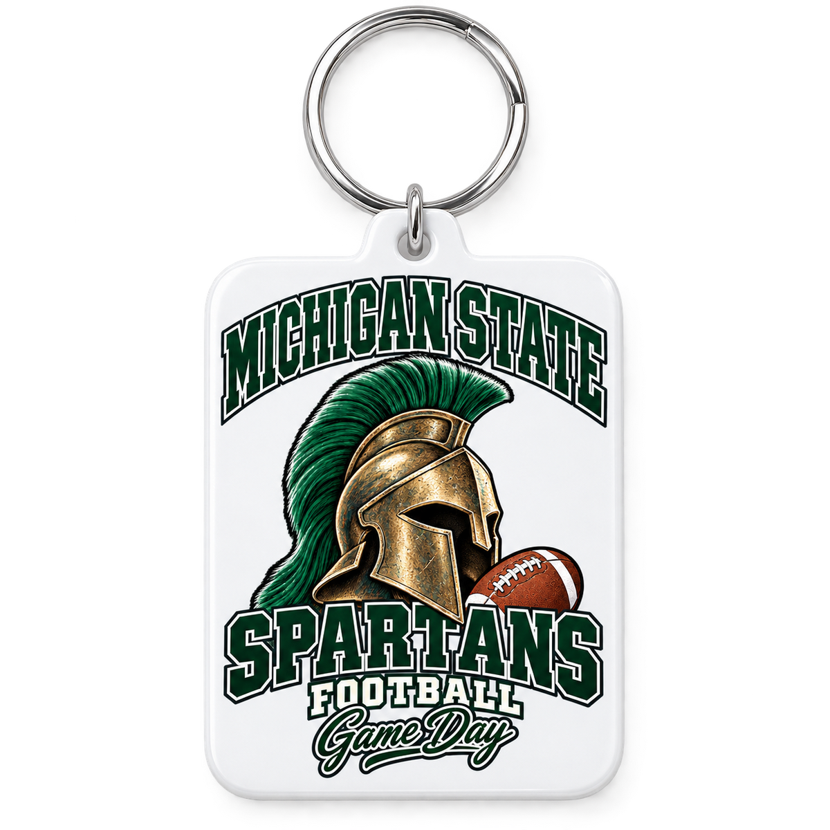 Michigan State Mascot Game Day Keychain — product thumbnail