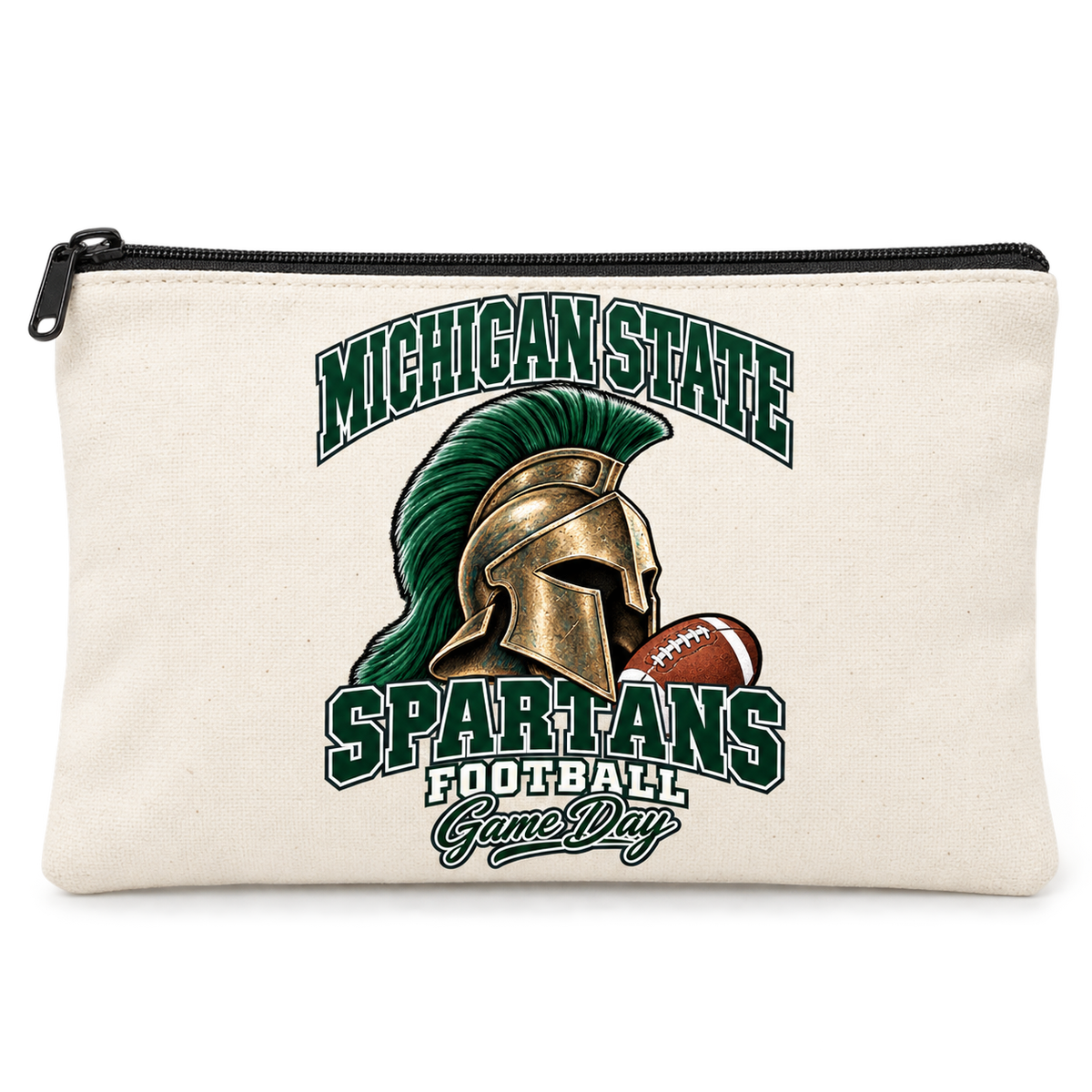 Michigan State Mascot Zippered Pencil Pouch — product thumbnail