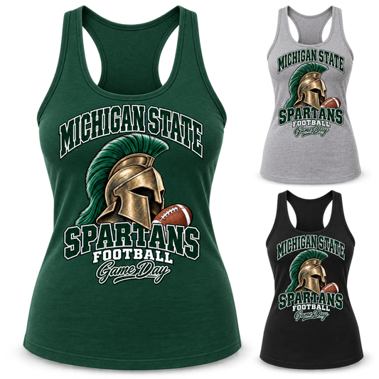 Michigan State Women's Mascot Racerback Tank — product thumbnail