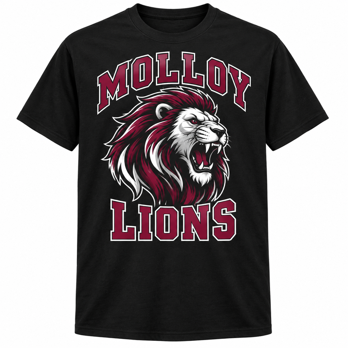 Molloy Lions Roar Tee — Black