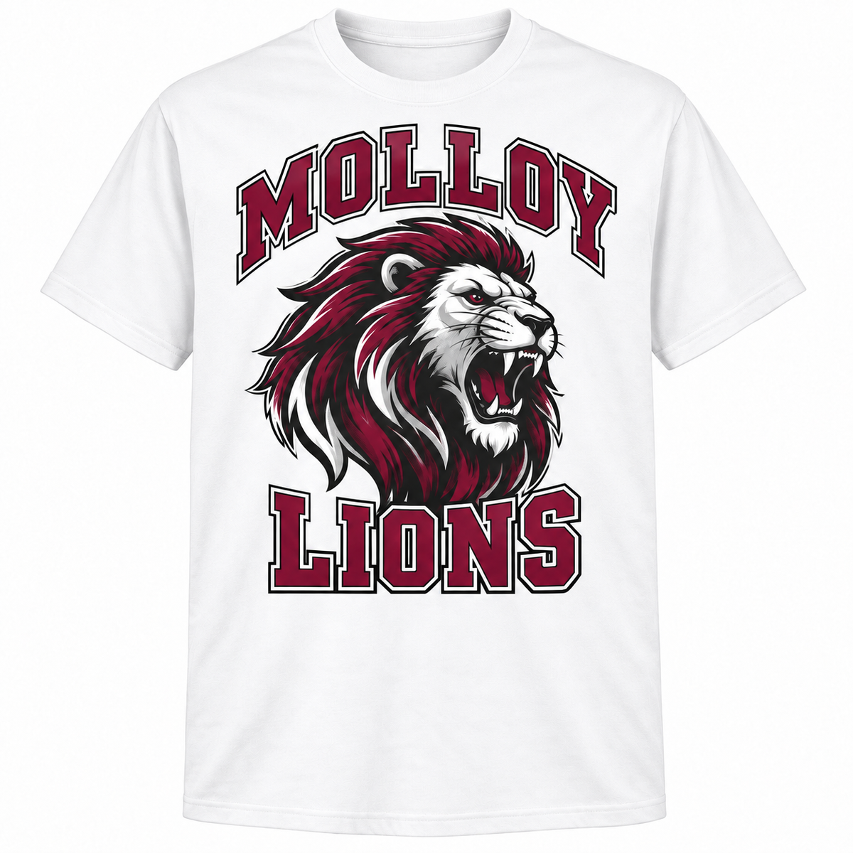 Molloy Lions Roar Tee — White
