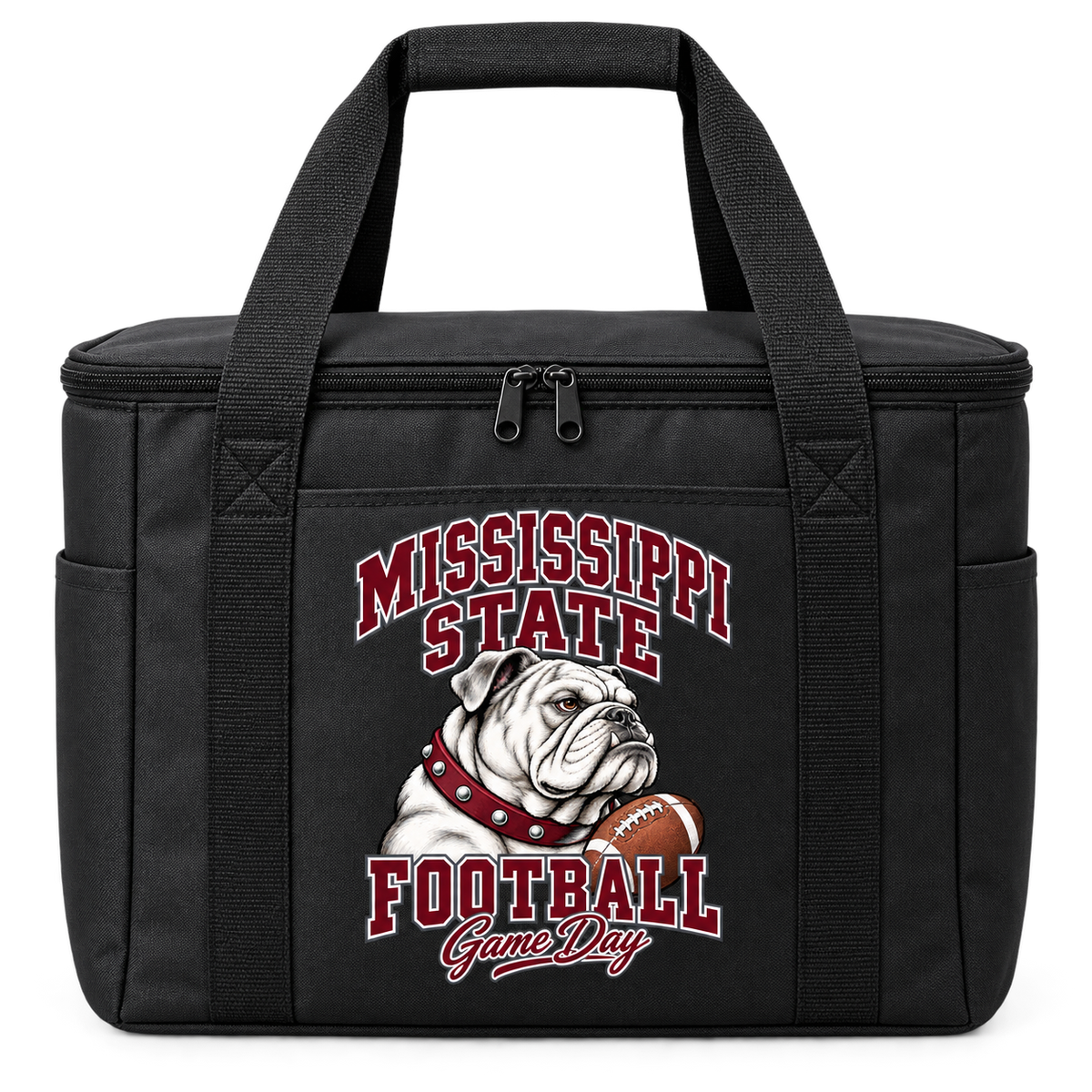 Mississippi State Mascot Insulated Cooler Tote — Black