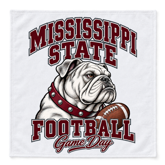 Mississippi State Mascot Game Day Rally Towel — White