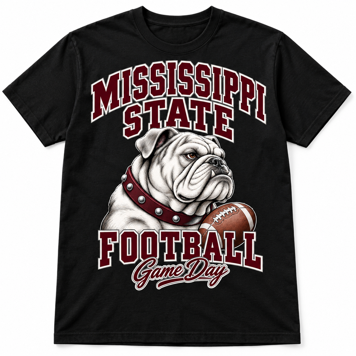 Mississippi State Mascot Game Day T-Shirt in Black