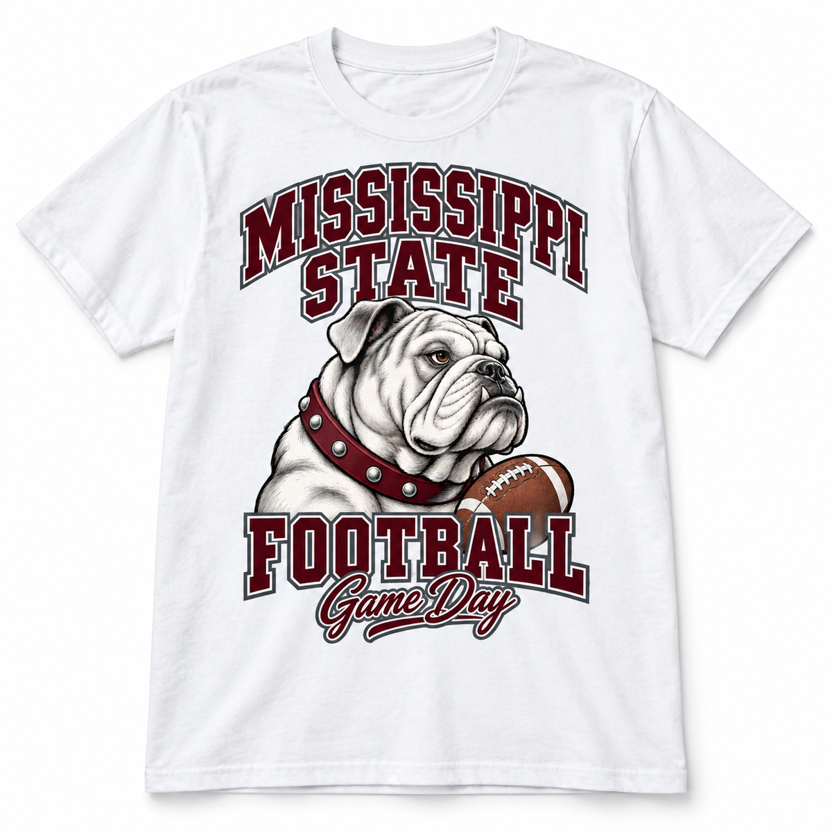 Mississippi State Mascot Game Day T-Shirt in White