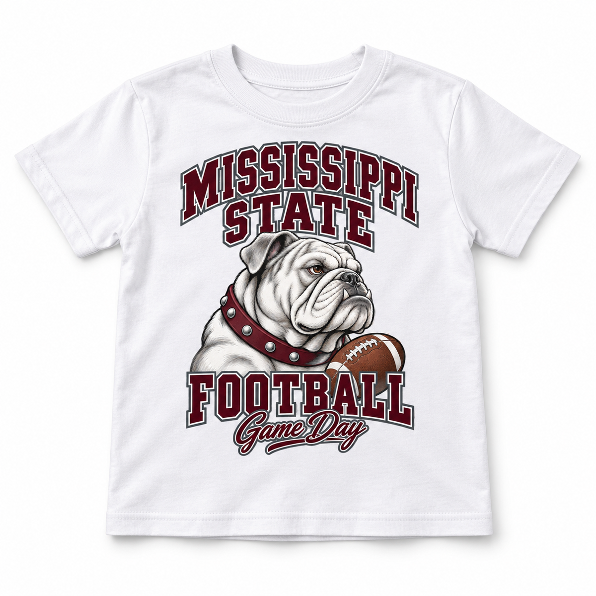 Mississippi State Youth Mascot Game Day T-Shirt in White