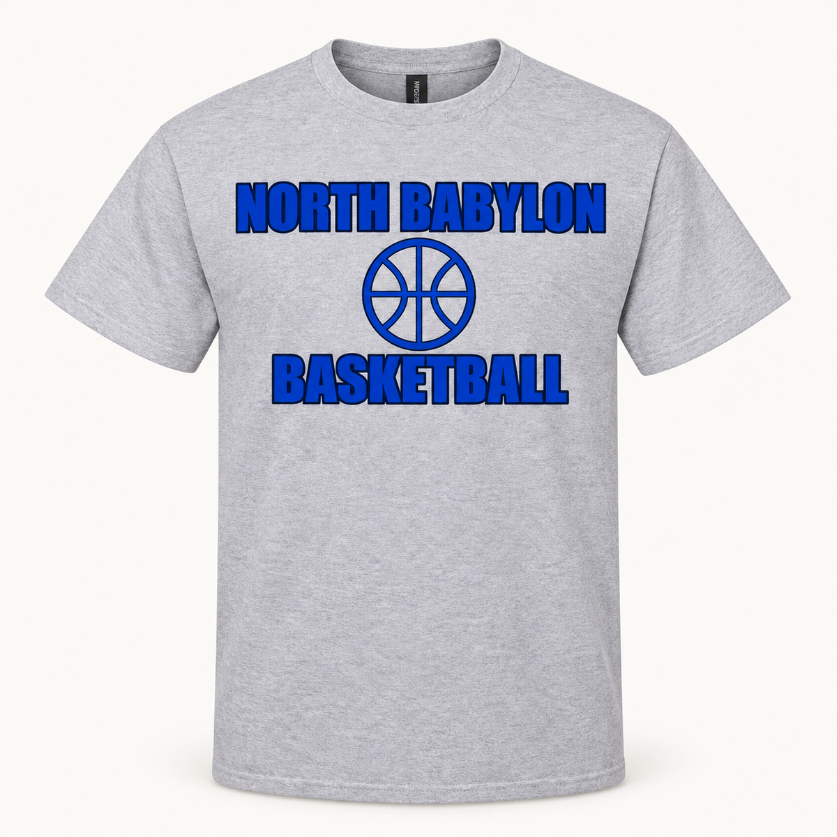 North Babylon Basketball Shirt in Sport Grey, front view