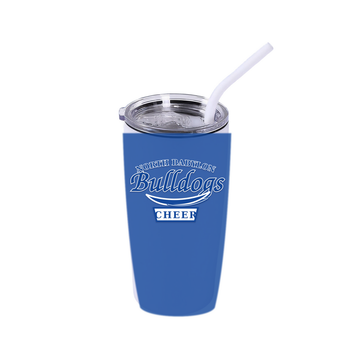 North Babylon Bulldogs Cheer 20 oz classic tumbler in Royal Blue