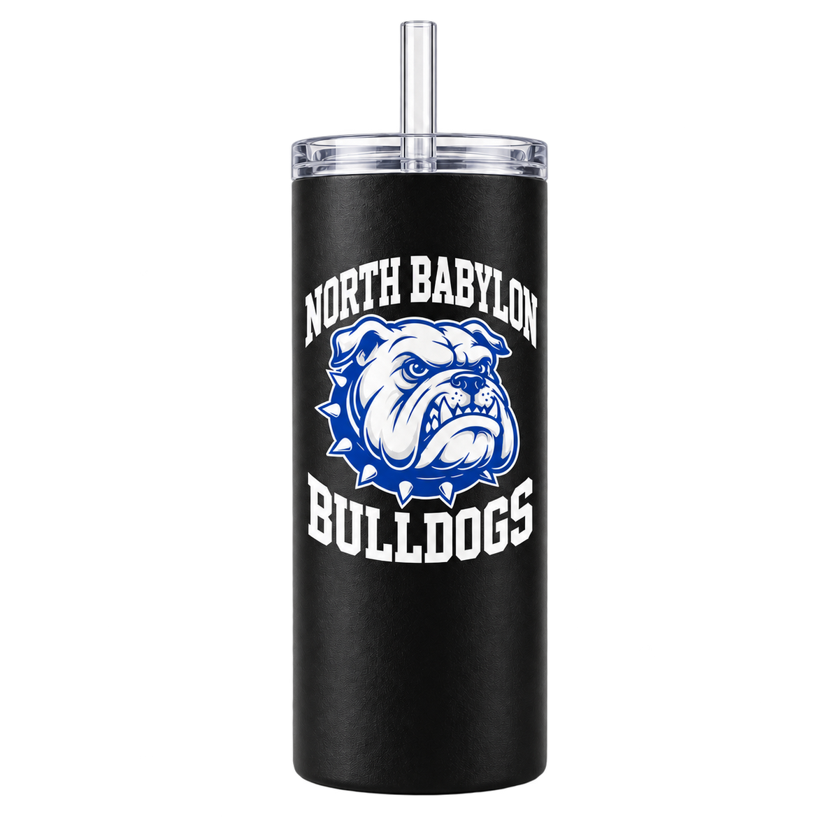 North Babylon Bulldogs slim tumbler in Black