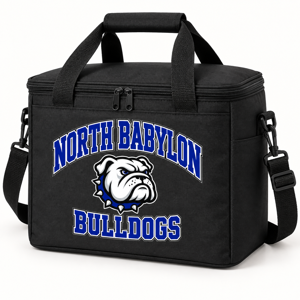 North Babylon Bulldogs Campus Insulated Cooler Bag — Black