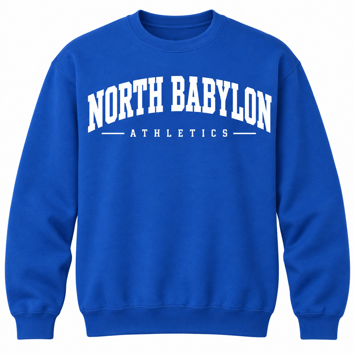 North Babylon Collegiate Athletics Unisex Crewneck — Royal Blue