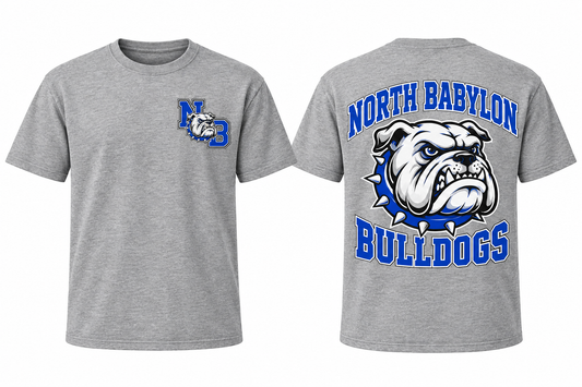 North Babylon gray front and back