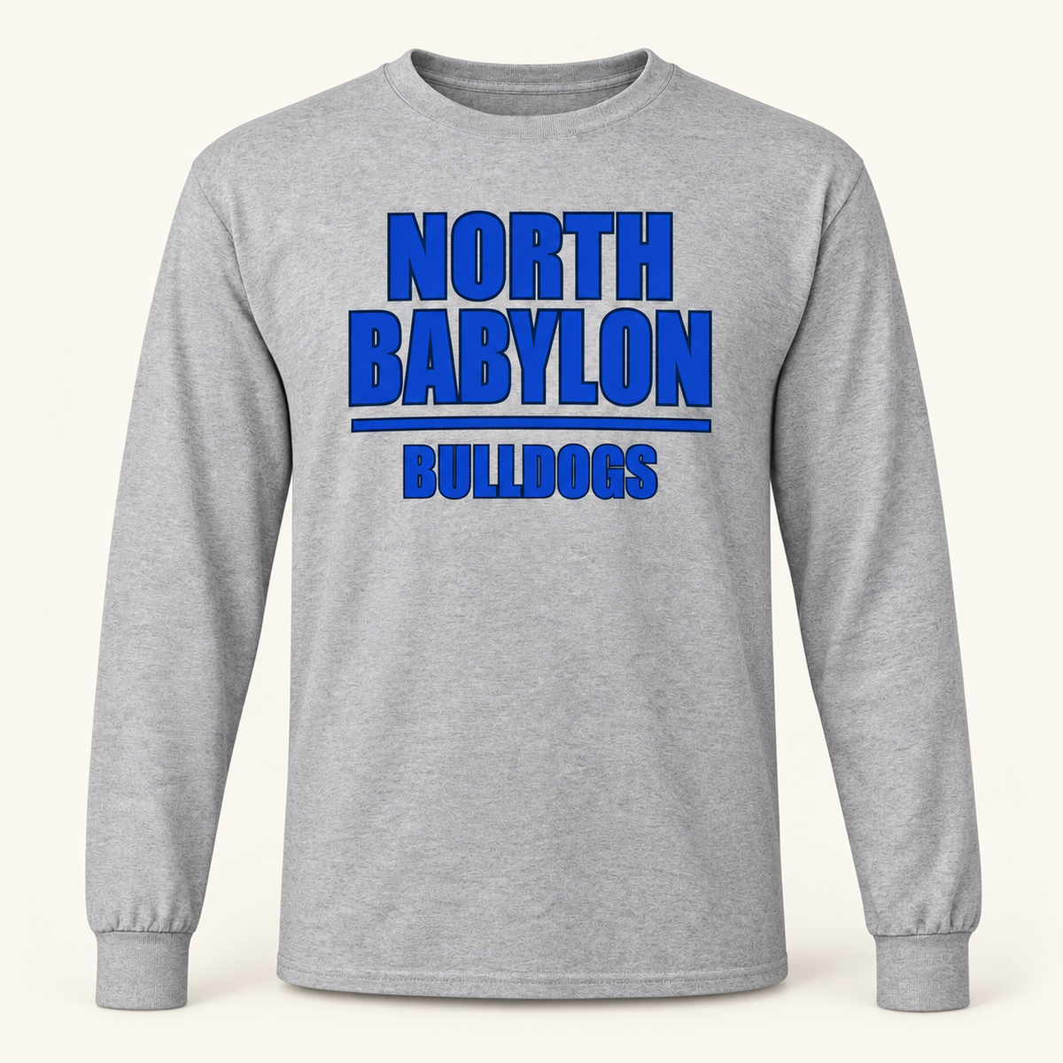 North Babylon Long-Sleeve T-Shirt in Sport Grey, front view