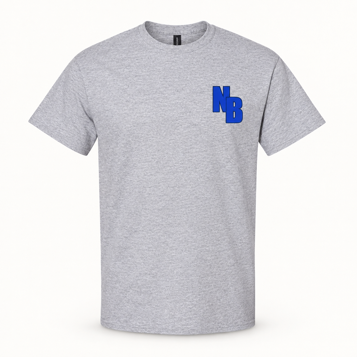 North Babylon NB Monogram T-Shirt in Sport Grey, left-chest print
